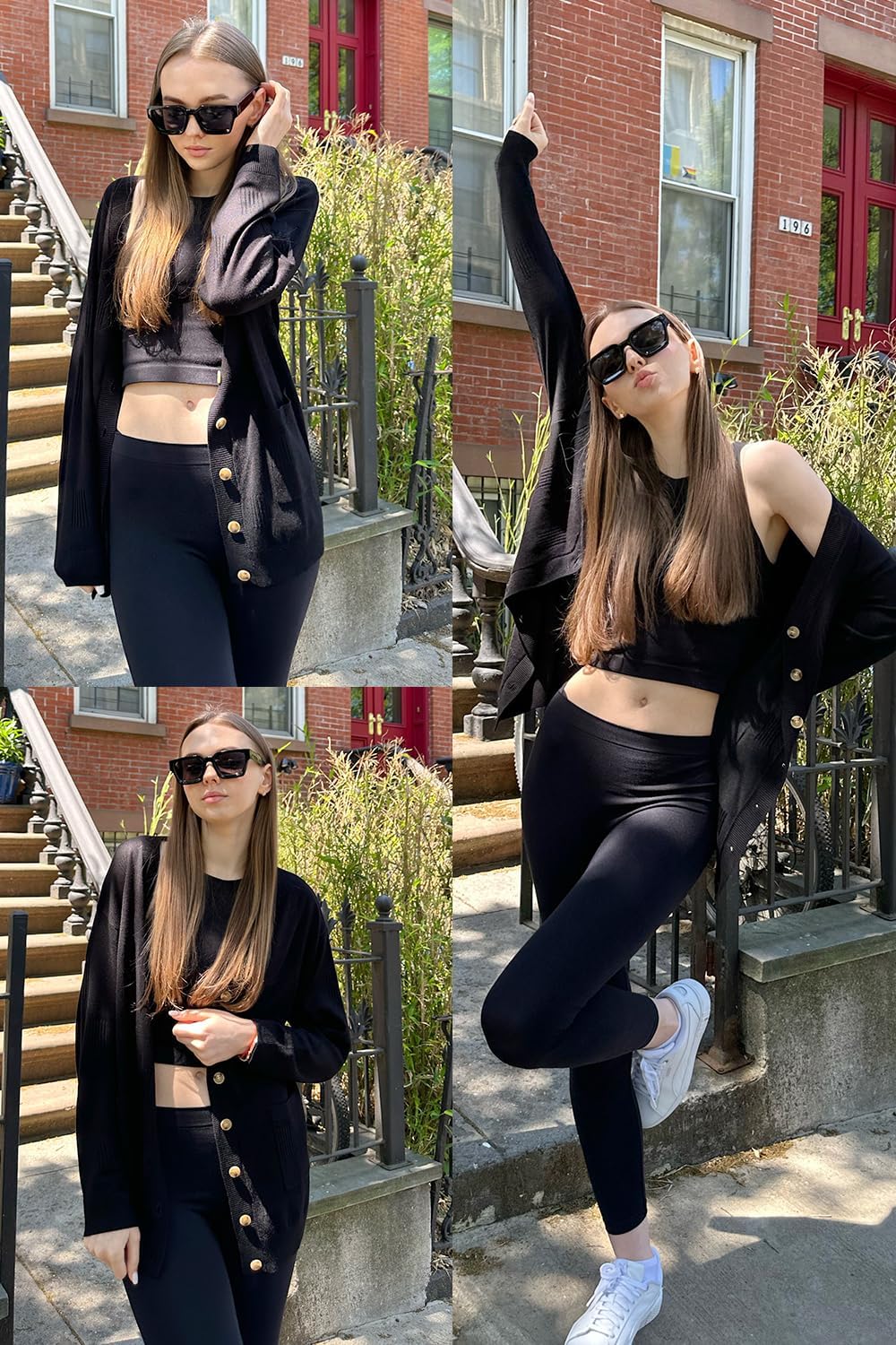 Arach&Cloz Women's Lightweight Cardigan Sweater Fashion Long Sleeve Summer Casual Outfits with Pocket Cozy Clouds - Image 6