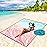 WIWIGO Beach Blanket Waterproof Sandproof Beach Mat 79 X 83/10\'x9\'for 2-8 Adults Quick Drying Outdoor Picnic Mat Beach Accessories for Travel, Camping, Hiking