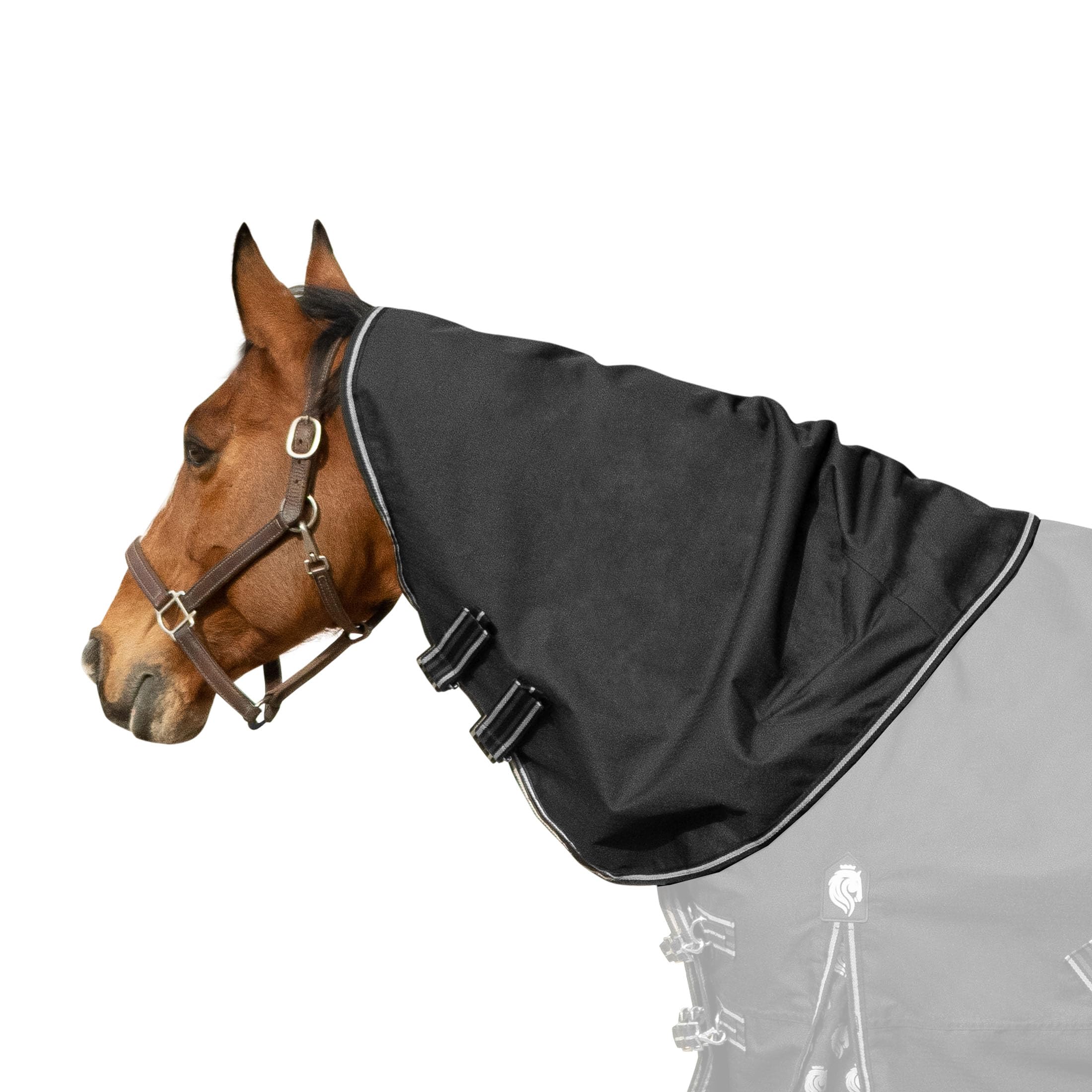 Equinavia Norse Turnout Neck Cover No Fill | 600 Denier - Black - XL