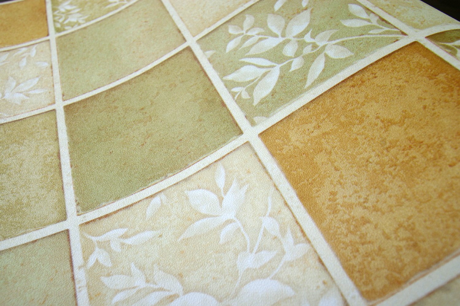 Green Multi Color Mosaic Pattern Interior Film Self-Adhesive Peel-Stick Vinyl Wallpaper