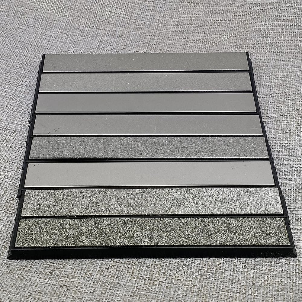 Kamień do ostrzenia noży, 8 szt. diamentowych prętów, kamień szlifierski, system 80-3000 diamentowy(Gray(Set3))
