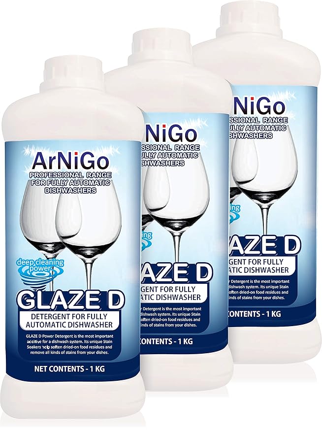 ArNiGo Dishwasher Powder Detergent (3 Pack of 1Kg = 3Kg) Amazon.in