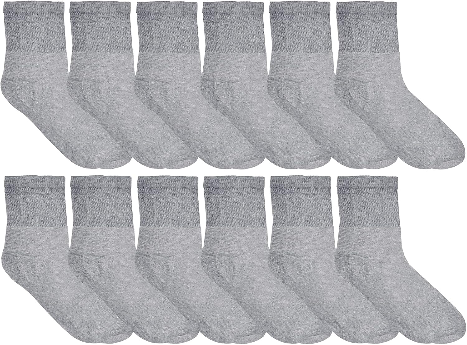 12 Pack Gray Ankle