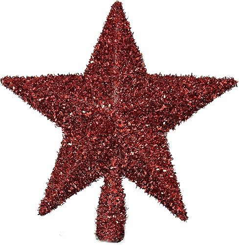 Vista 5 de PEPPERLONELY Decoración de Navidad con purpurina en miniatura, 8.5 x 9 pulgadas, color azul