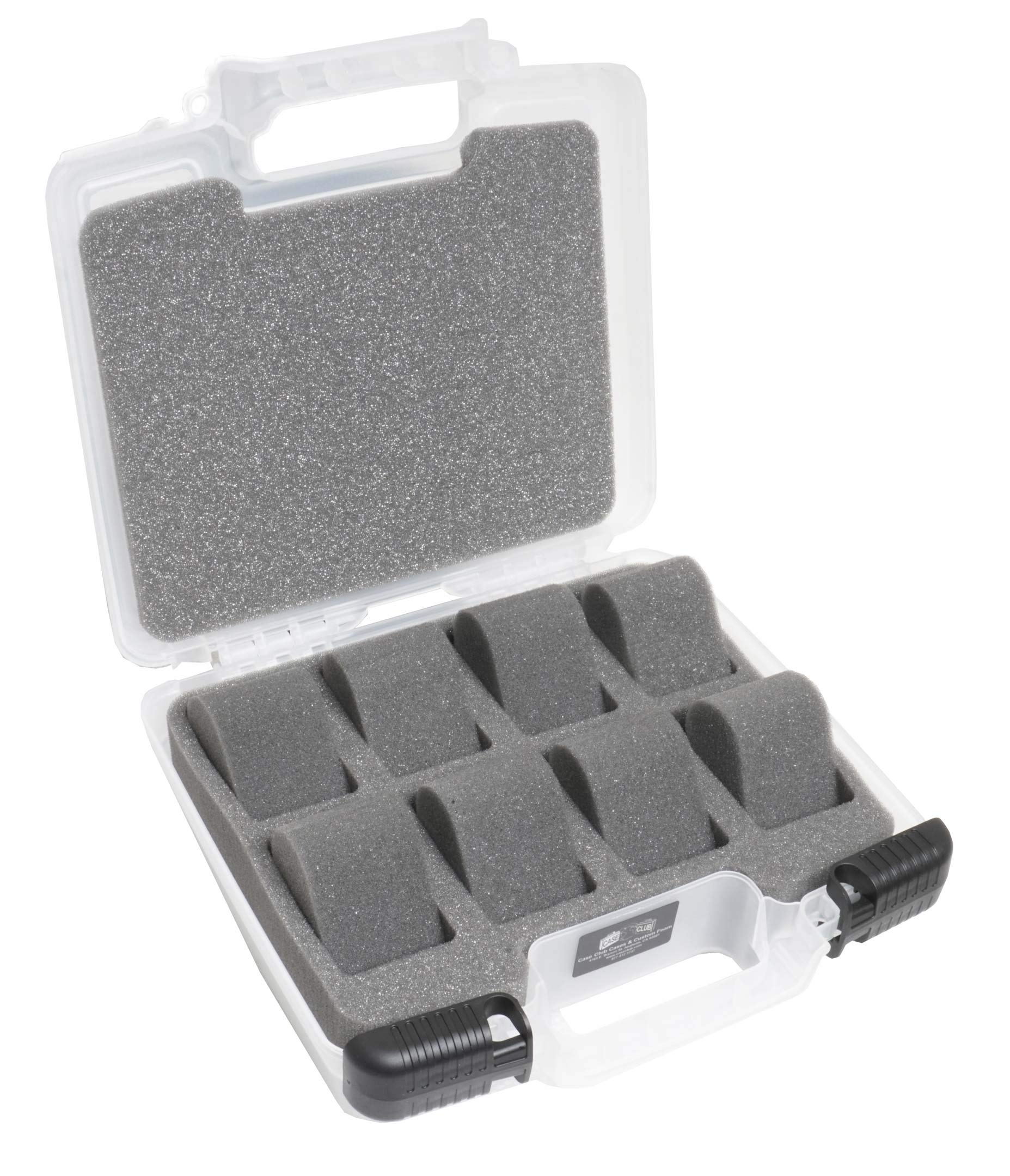 Case ClubCase Club 8 Watch Carry Case - Organize & Protect Your Watch Collection in a Hard Shell, Easy-to-View, Travel & Storage Case - For Men's & Women's Watches of Various Sizes in a Padlockable Display Box
