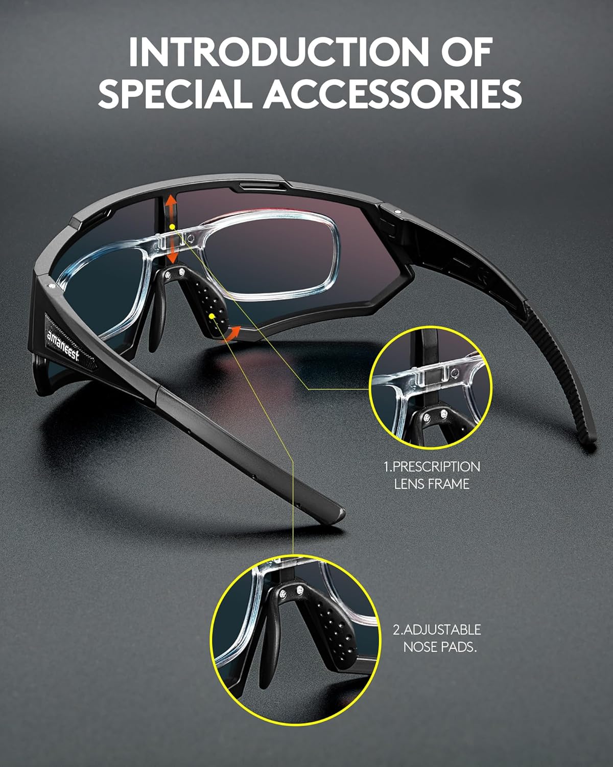 Sunglasses UV Protection Cycling Sunglasses for Men and Women,Impact Resistance Z87.1 for Construction
