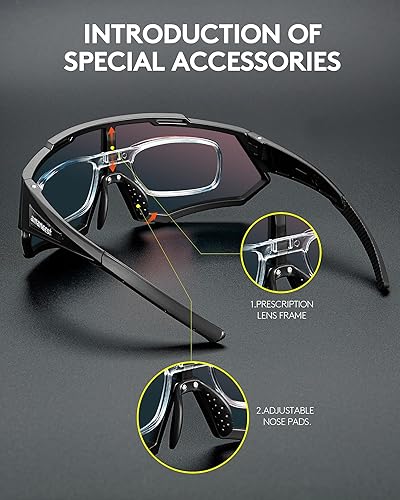 Miniatura 3 de Gafas de sol con protección UV, gafas de sol de ciclismo para hombres y mujeres, resistencia a los impactos Z87.1 para construcción
