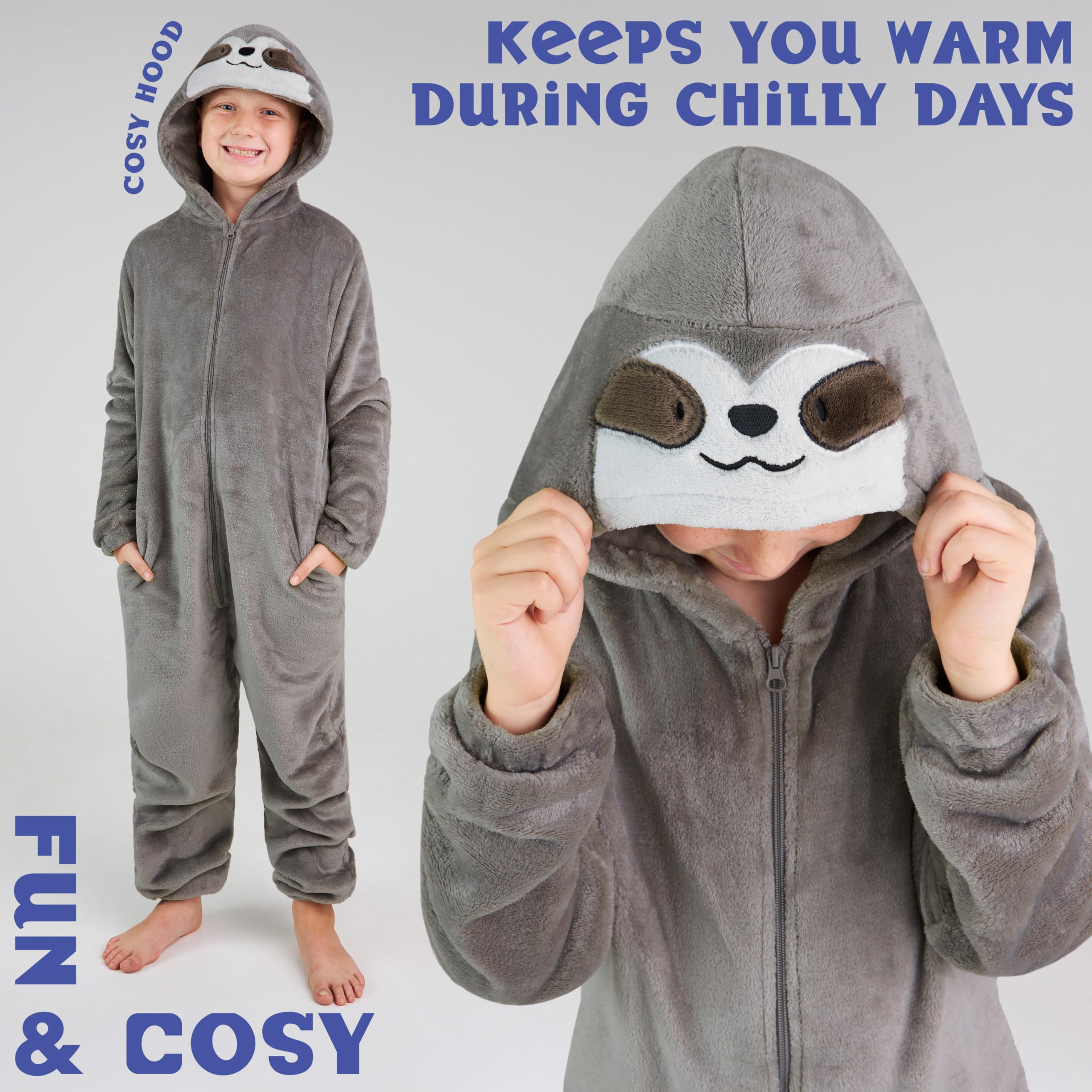 CityComfort Combinaison Pyjama Enfant Animaux Grenouillère Surpyjama en Polaire