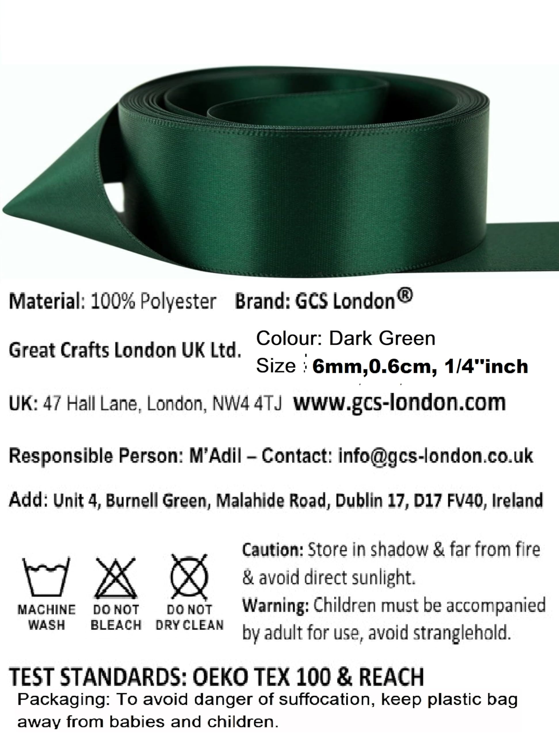 Double Sided Satin Ribbon 25mm x 10 Meters (Off White) for Gifts Wrap Sew Party, Decorations Events Dress Wedding Christmas Crafts, Bows Car, Balloons Hairs, DIY, Bouquets, Cake More — view 482