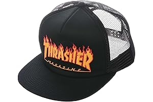 Embroidered Flame Logo Hat - Black: Protect Your Noggin in Style