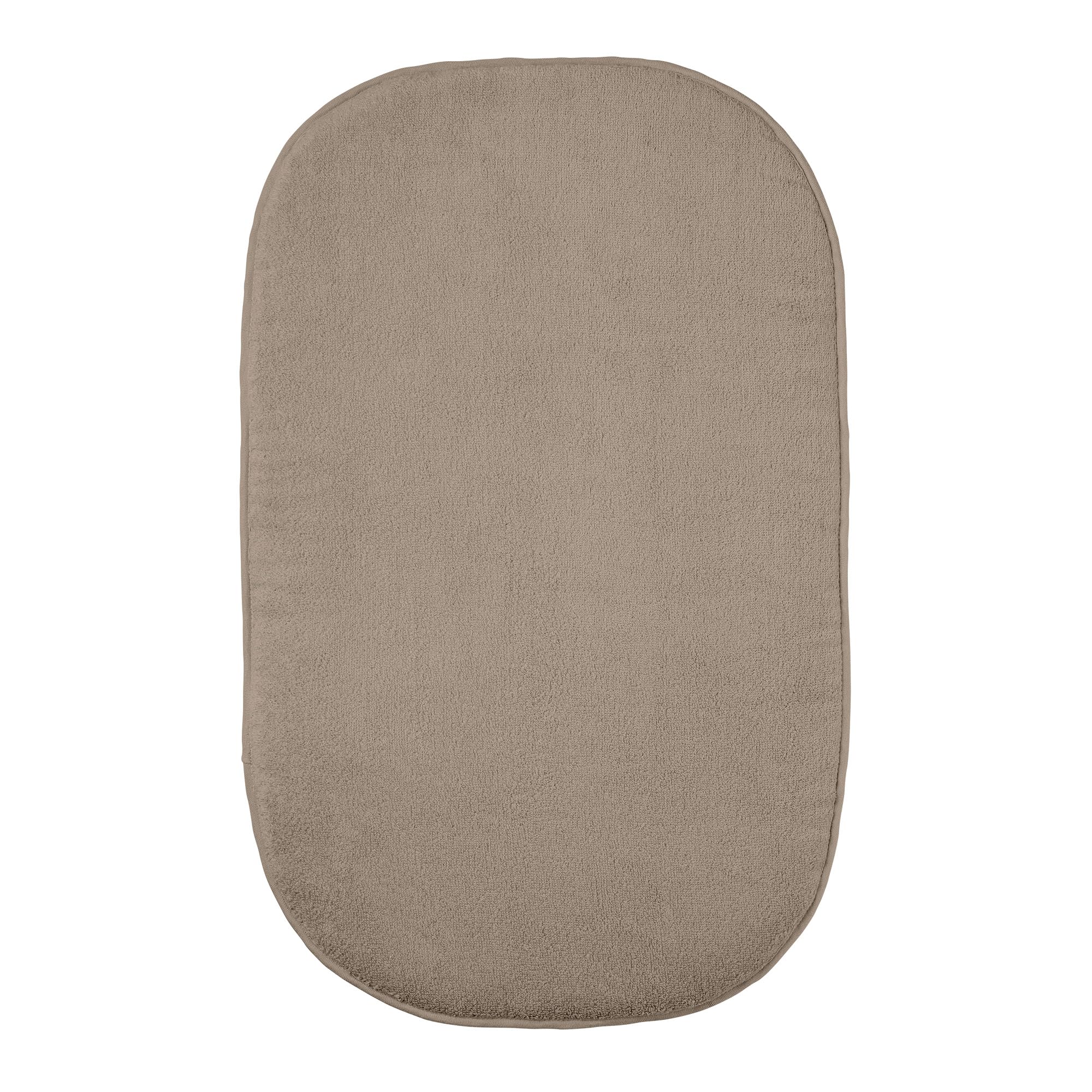 Nattou Coussin pour la Matela à Langer "Softy", Environ 62 cm, Vegan, Coton/Polyester, Care, Taupe