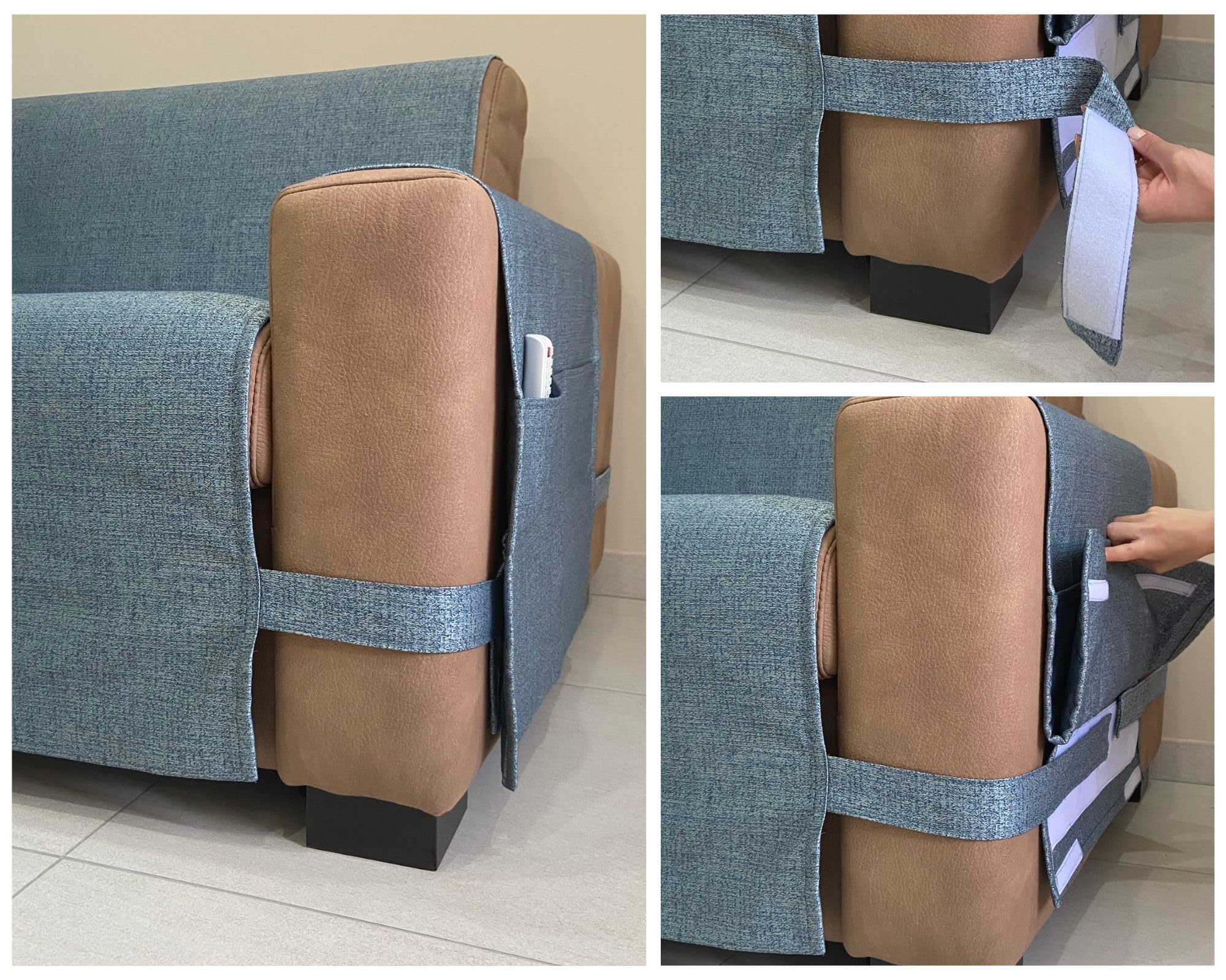 Farè - Copridivano Personalizzato su Misura del divano - Salvadivano Impermeabile ed Antimacchia - Made in Italy - COVER ARMOR polvere - 4 posti