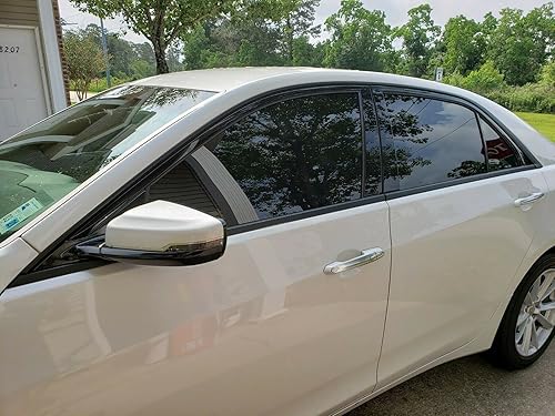 Miniatura 6 de SlickMod, Revestimiento de vinilo opaco cromado para Cadillac CTS 2014-2019 (negro brillante)