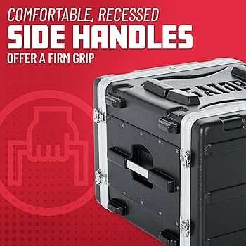Amazon.com: Gator Cases Lightweight Molded 8U Rack Case with Heavy