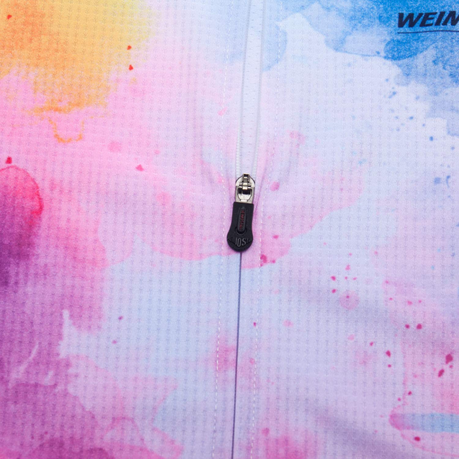 Chaqueta de ciclismo de manga corta para mujer, diseño de flores, con cinta reflectante grande