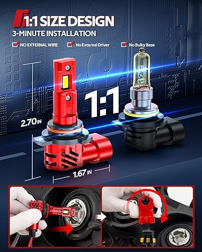 Miniatura 12 de Torchbeam Bombillas HID D1S, 6000K blanco frío, distancia de iluminación del 150%, bombilla de xenón, diseño IP67 para reemplazar 66144 66140 85140