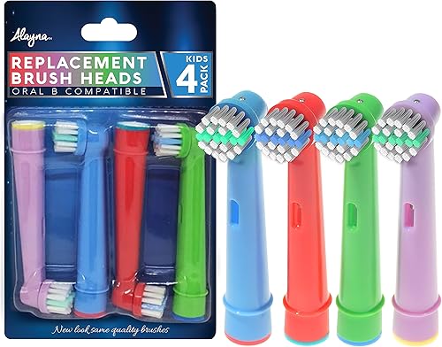Miniatura 7 de Cabezales de repuesto para cepillo de dientes eléctrico Oral B Braun, 12 unidades de cabezales de cepillo coloridos para niños, compatibles con