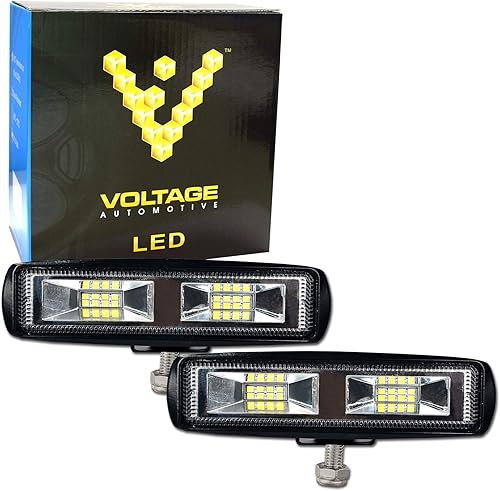 Miniatura 7 de Barra de luz de inundación todoterreno de 36 W (paquete de 4) para Jeep, camión, conducción, vehículos todoterreno - Tira de luz LED antiniebla