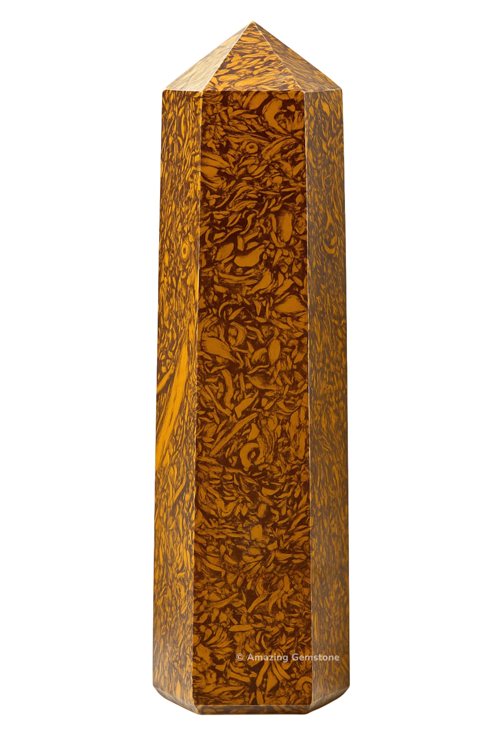 Amazing Gemstone Large Mariyam Jasper Calligraphy Jasper Crystal Towers ~ Natural Healing Crystal Point Obelisk for Reiki Healing and Crystal Grid (5.5 to 6 INCH)