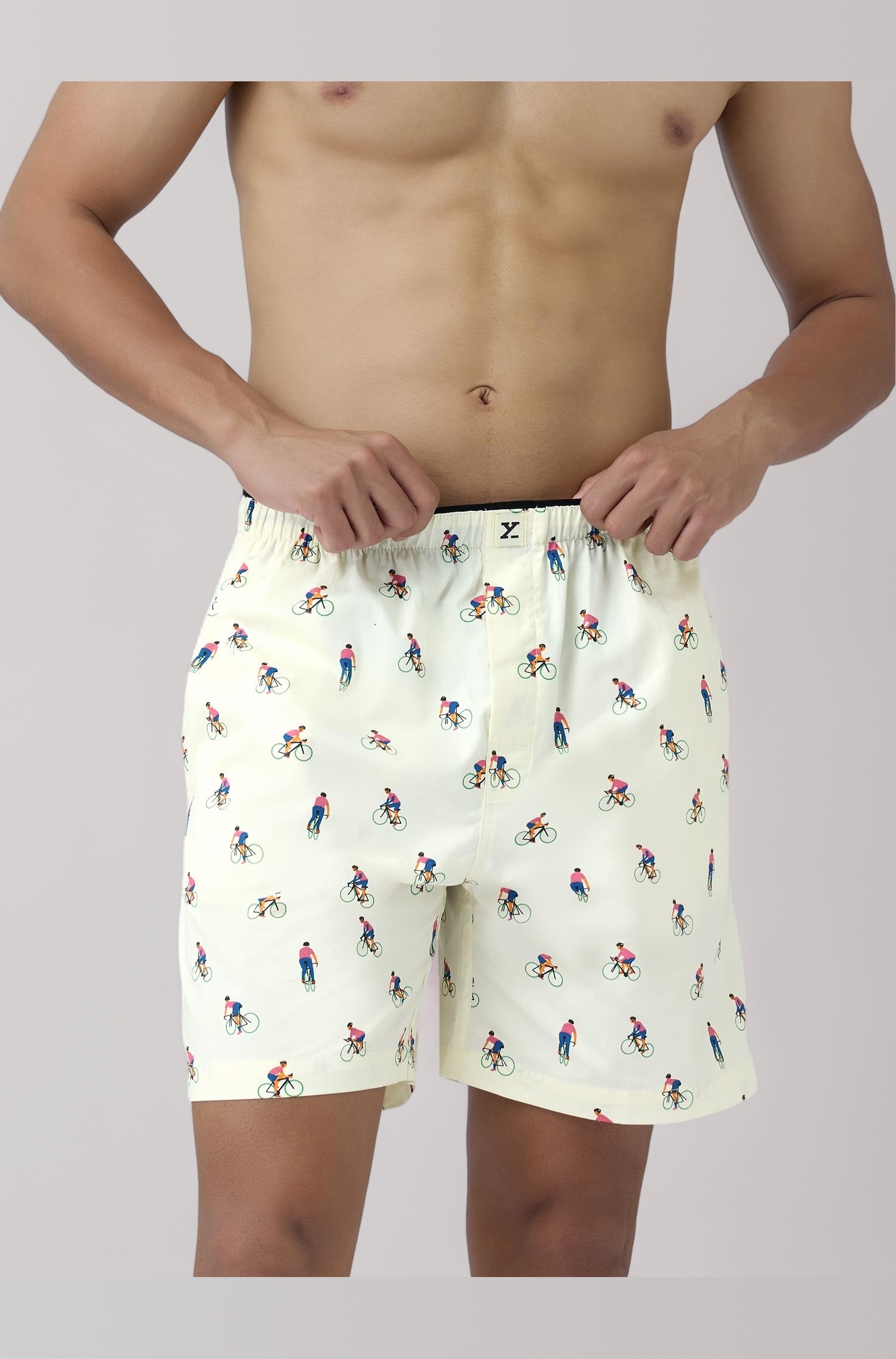 Ultra Breezy 100% Super Combed Cotton Printed Renew Boxer Shorts for Men