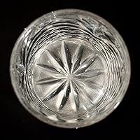 Vista 6 de Crystocraft Vaso de whisky con posavasos de aluminio giratorio, vaso de cóctel giratorio, cristalería antigua para bares, restaurantes, fiestas