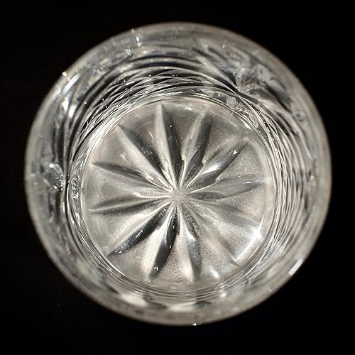 Miniatura 6 de Crystocraft Vaso de whisky con posavasos de aluminio giratorio, vaso de cóctel giratorio, cristalería antigua para bares, restaurantes, fiestas