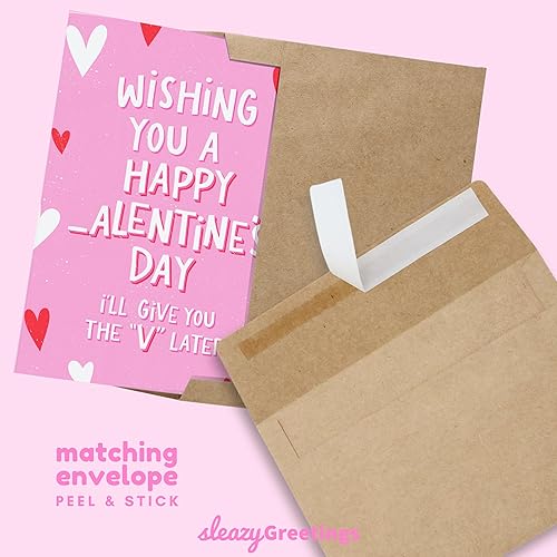 Miniatura 7 de Sleazy Greetings Divertida tarjeta del día de San Valentín para él, tarjetas de aniversario para marido, tarjeta traviesa sucia inapropiada para el
