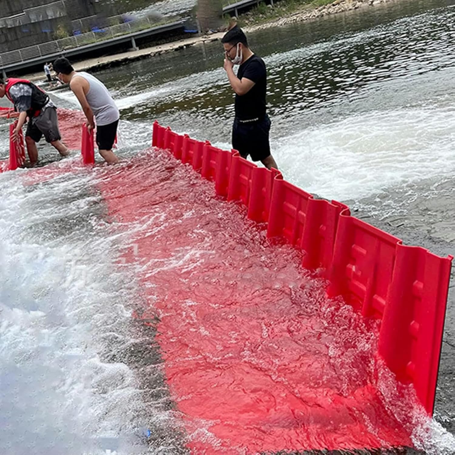Flood Prevention Barriers, Reusable Flood Barriers for Doors Stop Water from Coming Into Garage