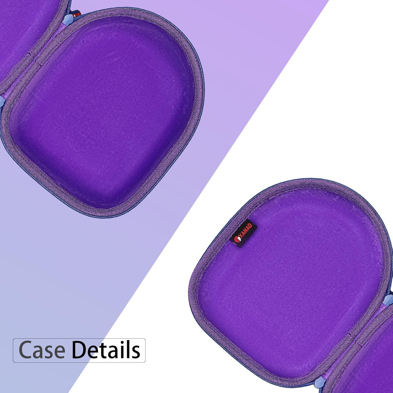 Headphone Headset Case for Beats, Sony, Raycon, JBL, OneOdio, TOZO, SteelSeries, Jabra, Audio-Technica & Sennheiser Headphones(Outer Purple+Inner Purple) - Image 6