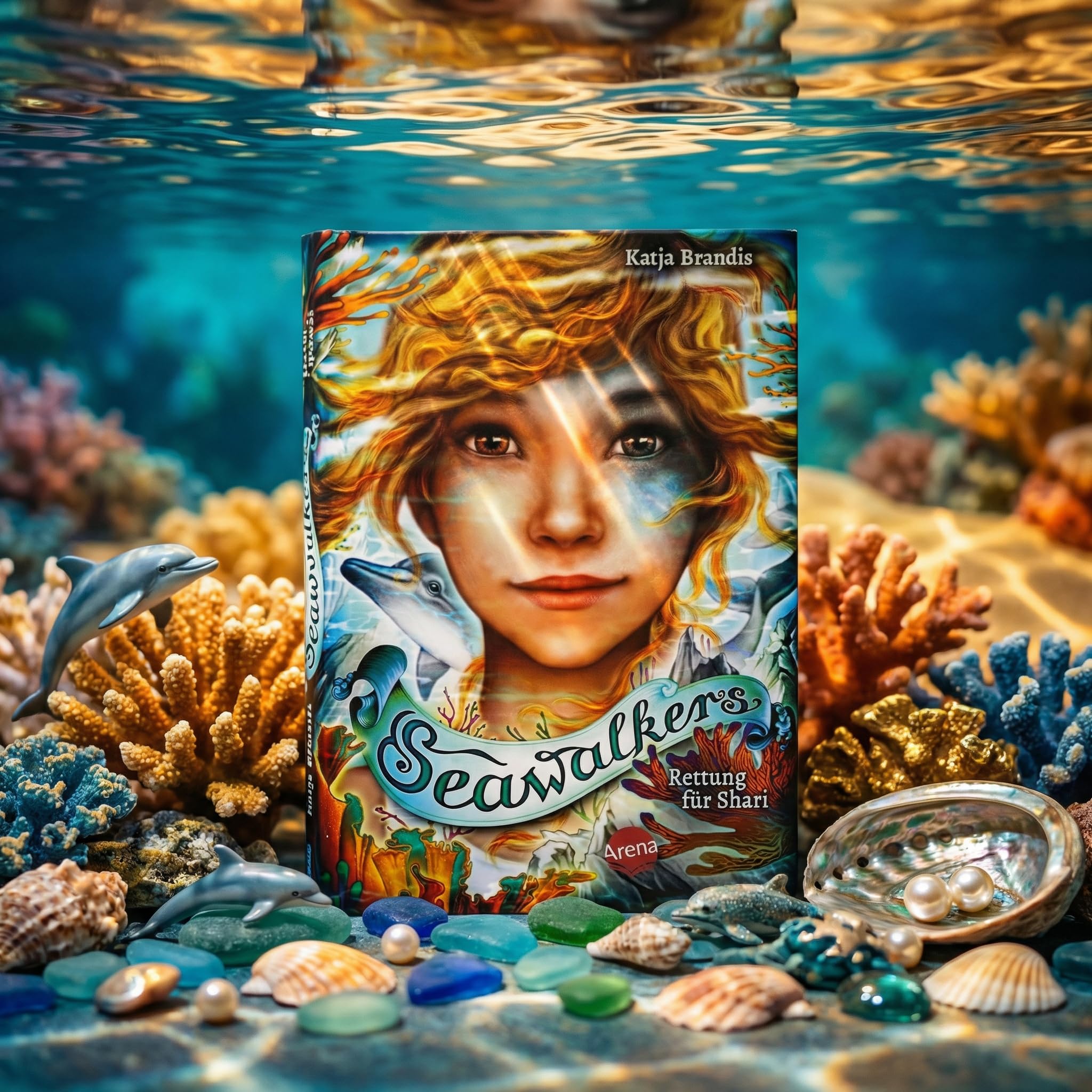 Seawalkers Bücher Set Band 1–6 - Fantasy Kinderbuch Bestseller-Reihe - Sammelband Bücher für Kinder ab 10 - inkl. exklusiver Beigabe: Seawalkers Aufkleber & Woodwalkers 2 Wackel-Lesezeichen