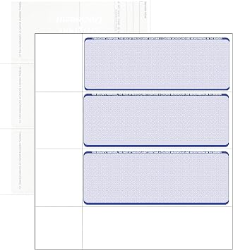 Compuchecks Wallet-Size Blank Checks, 50 Sheets/150 Checks - Blue Diamond