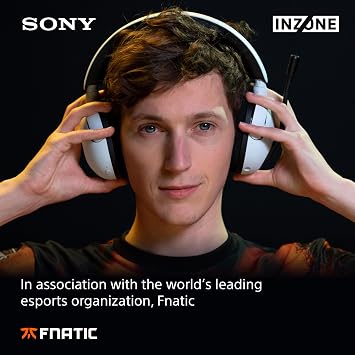Sony INZONE H5 Wireless Gaming Headset, 360 Spatial Sound, Works with PC, PS5, 28 Hour Battery, 2.4Ghz Wireless and 3.5mm Audio Jack, WH-G500 Black