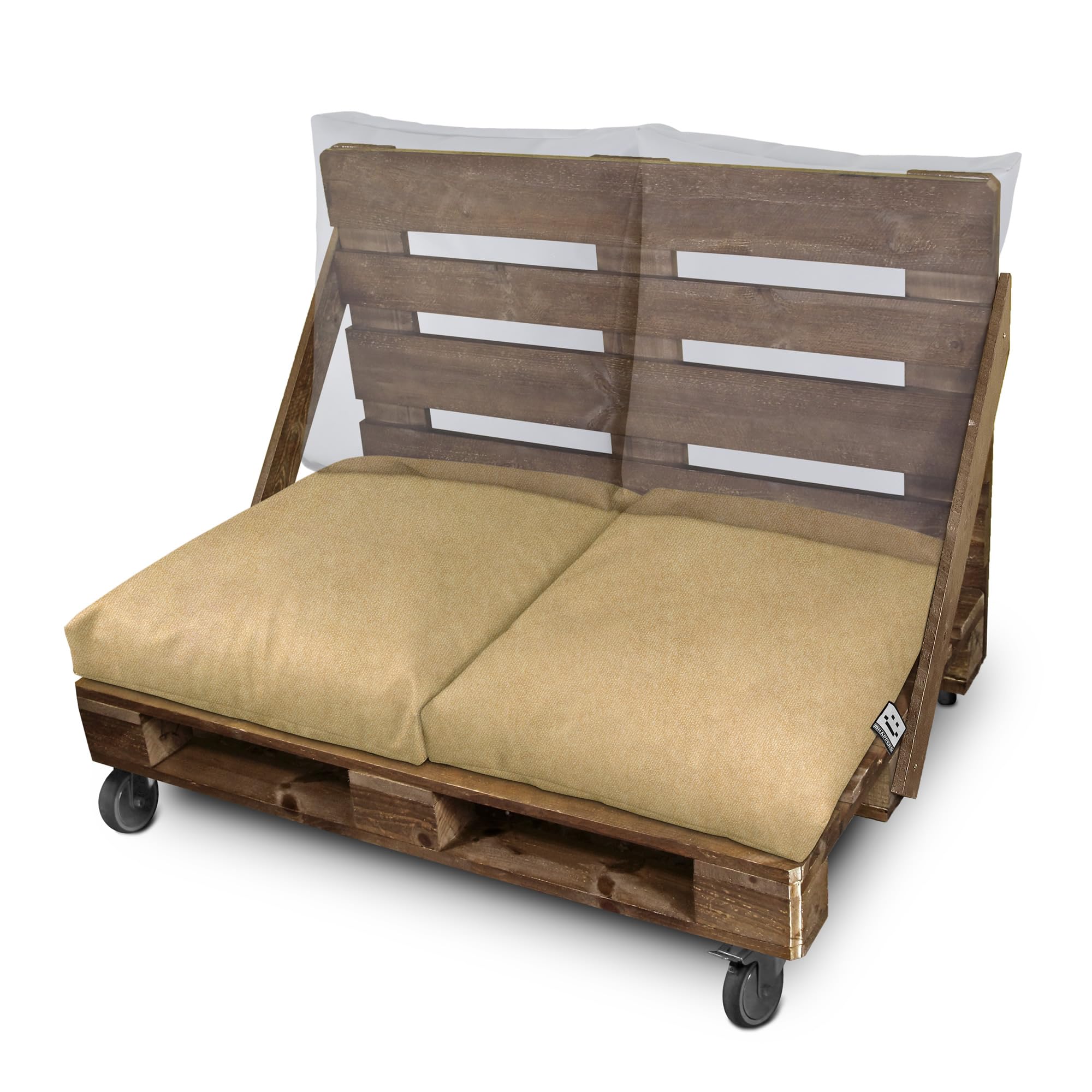 HAPPERS Cojín Suelo o Palets Multiusos Exterior Patagonia Beige 60x80