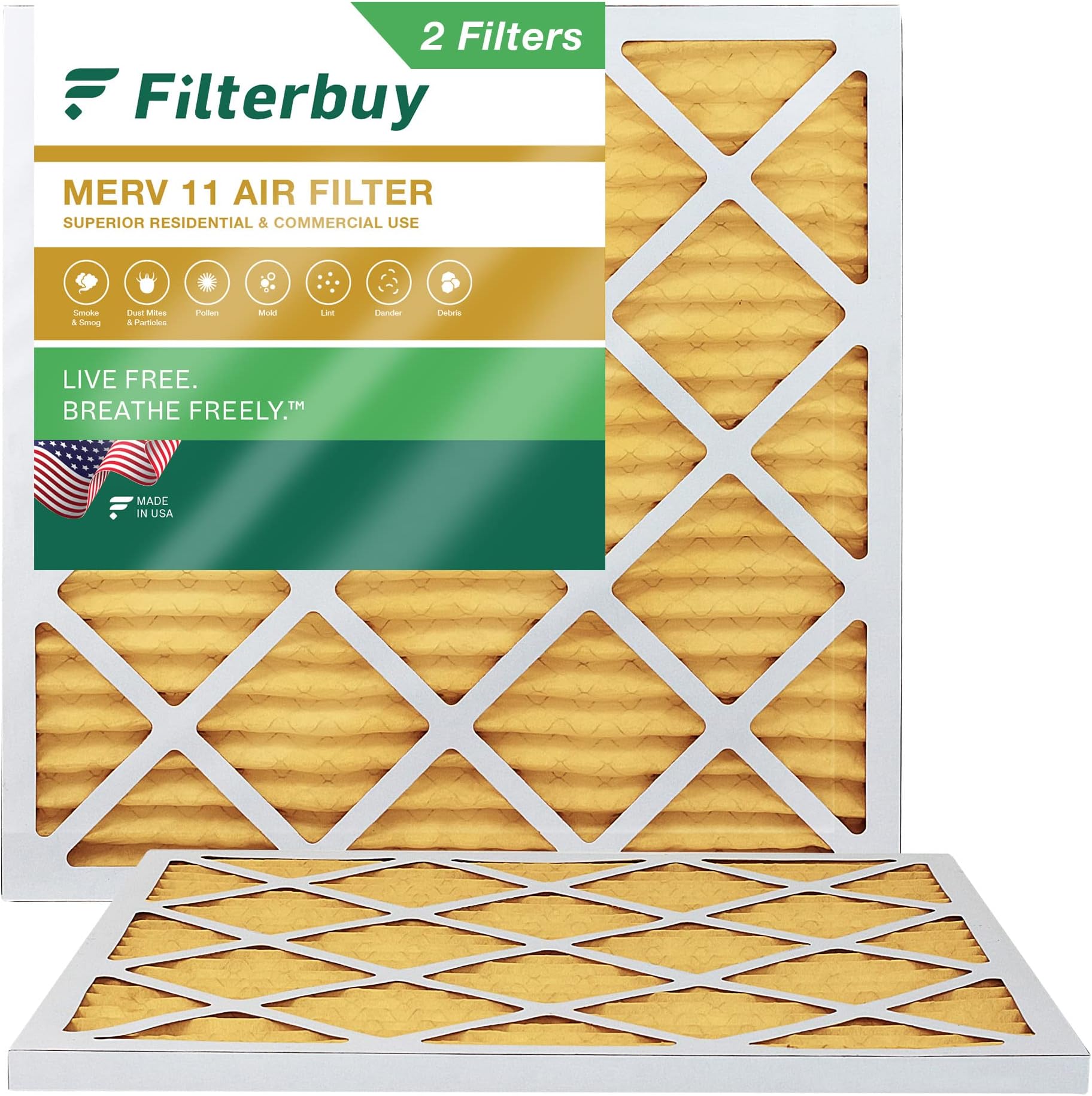 24x24x1 Glasfloss Fiberglass Air Filter, Double Strut, GDS Series, Made