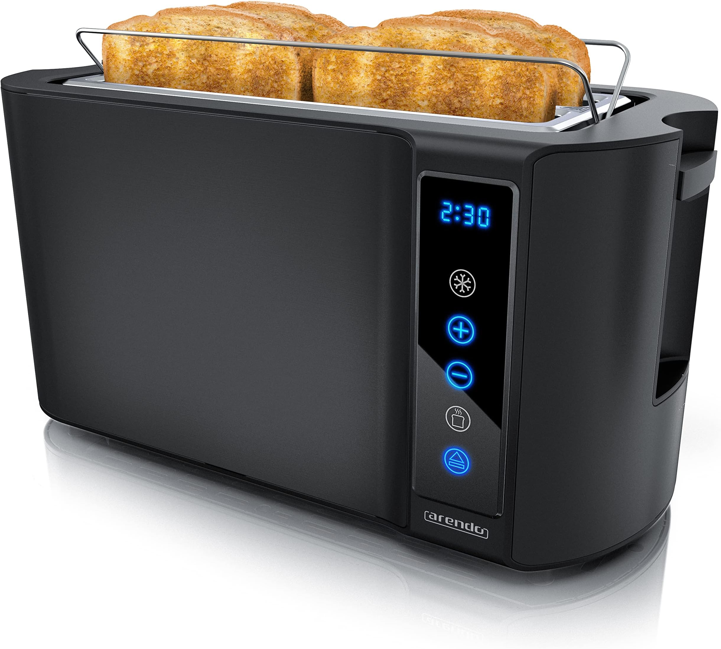 WMF Bueno Pro Toaster Langschlitz 4 Scheiben mit Brötchenaufsatz, XXL