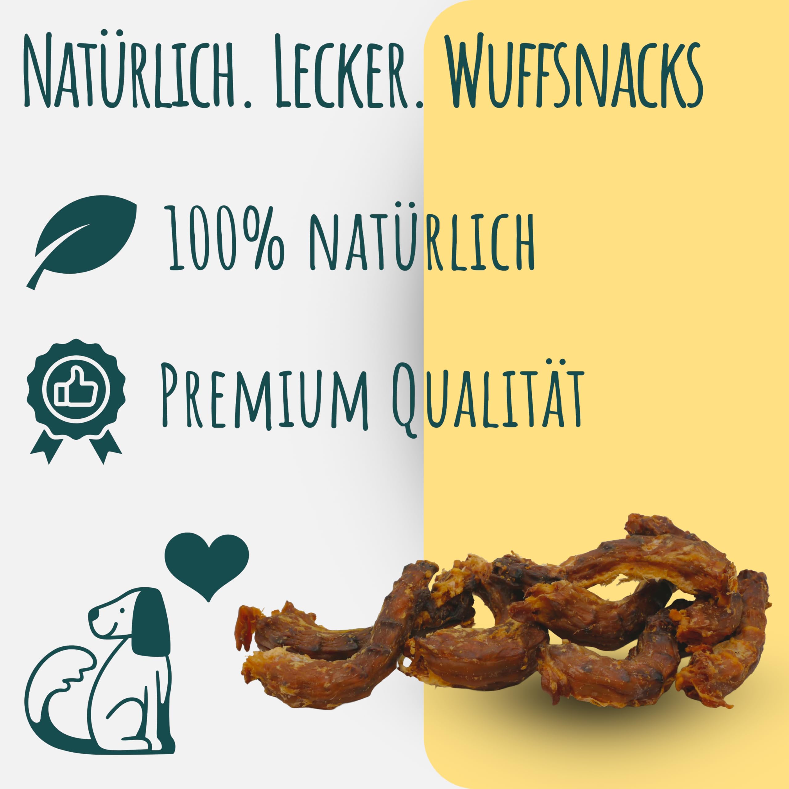Colli di pollo per cani, 5 kg, naturali e di alta qualità, a basso contenuto di grassi e ricchi di proteine, articolo da masticare per la cura dei denti