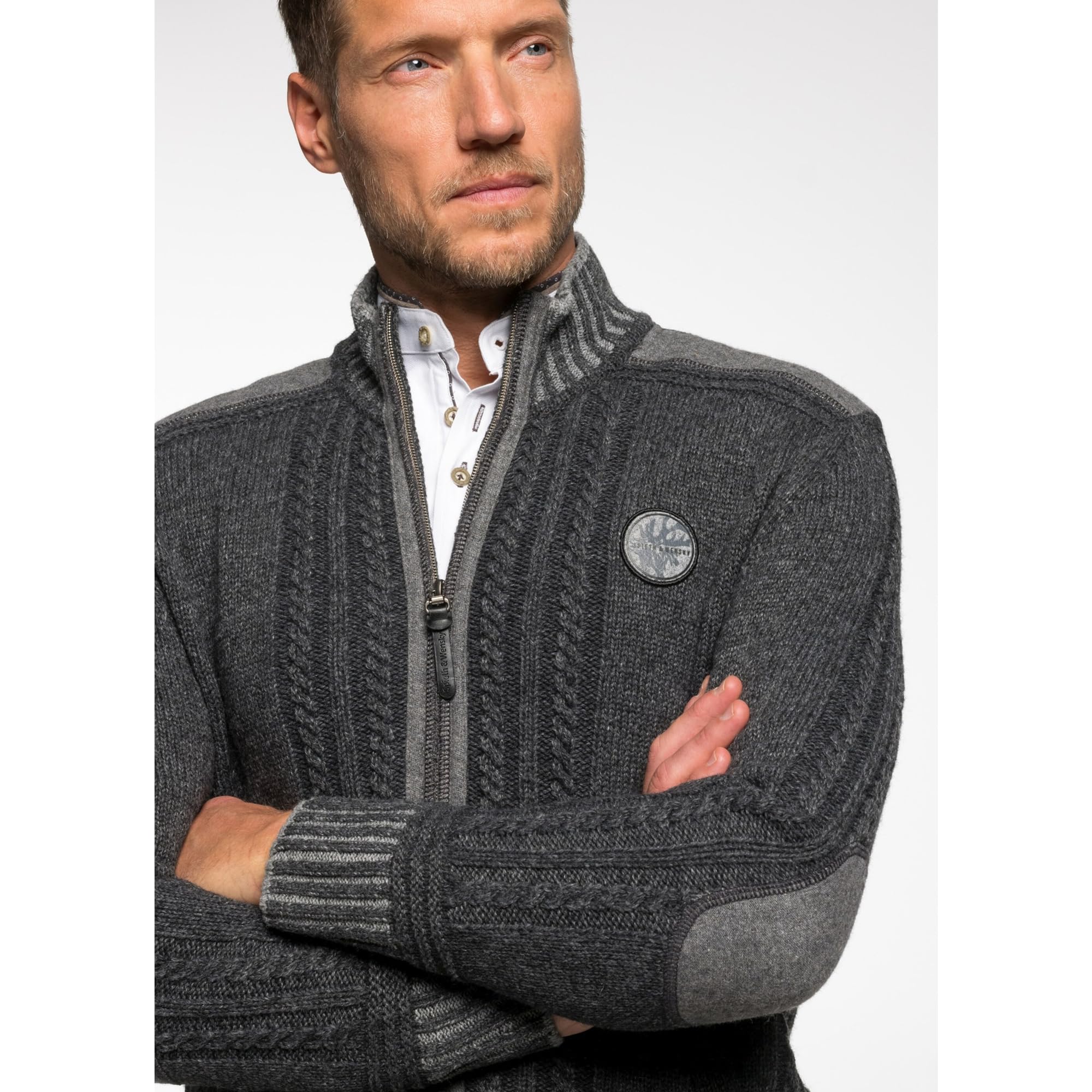 Spieth & Wensky Strickjacke Erato d,grau