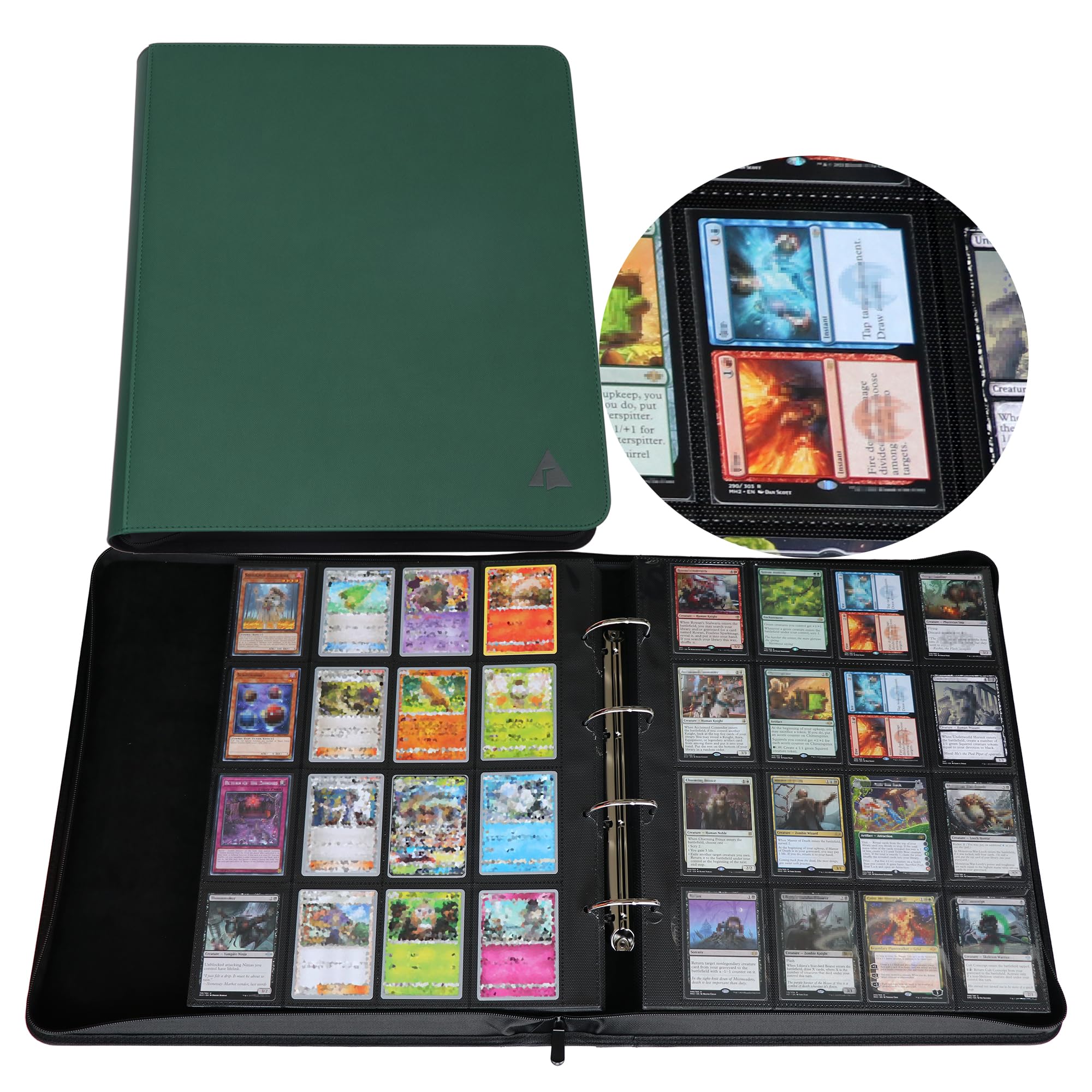 Amazon.com: Rayvol 2000 Trading Card Binder, 16 Pocket D-Ring Card