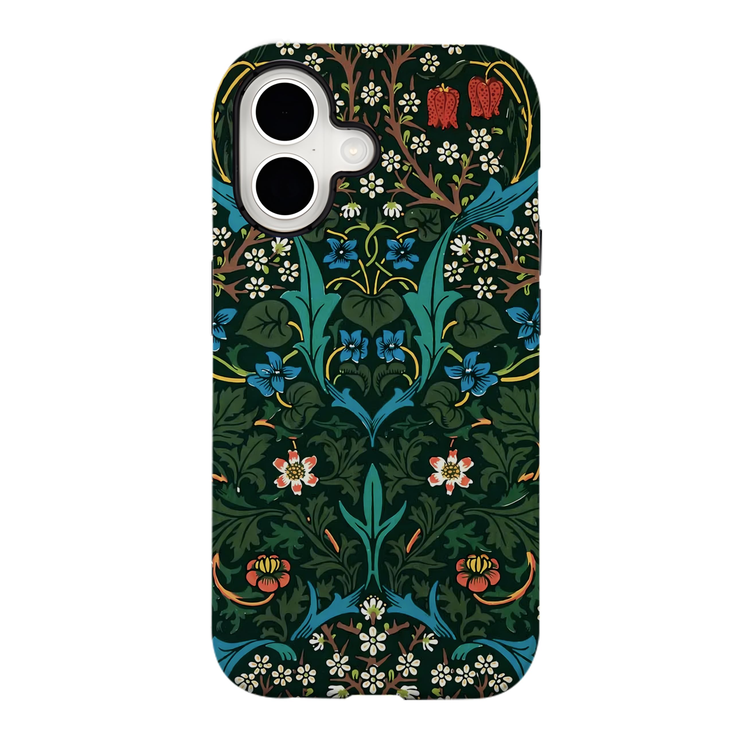 Coque de protection iPhone 16 fine contre les chocs motif fleurs - 7