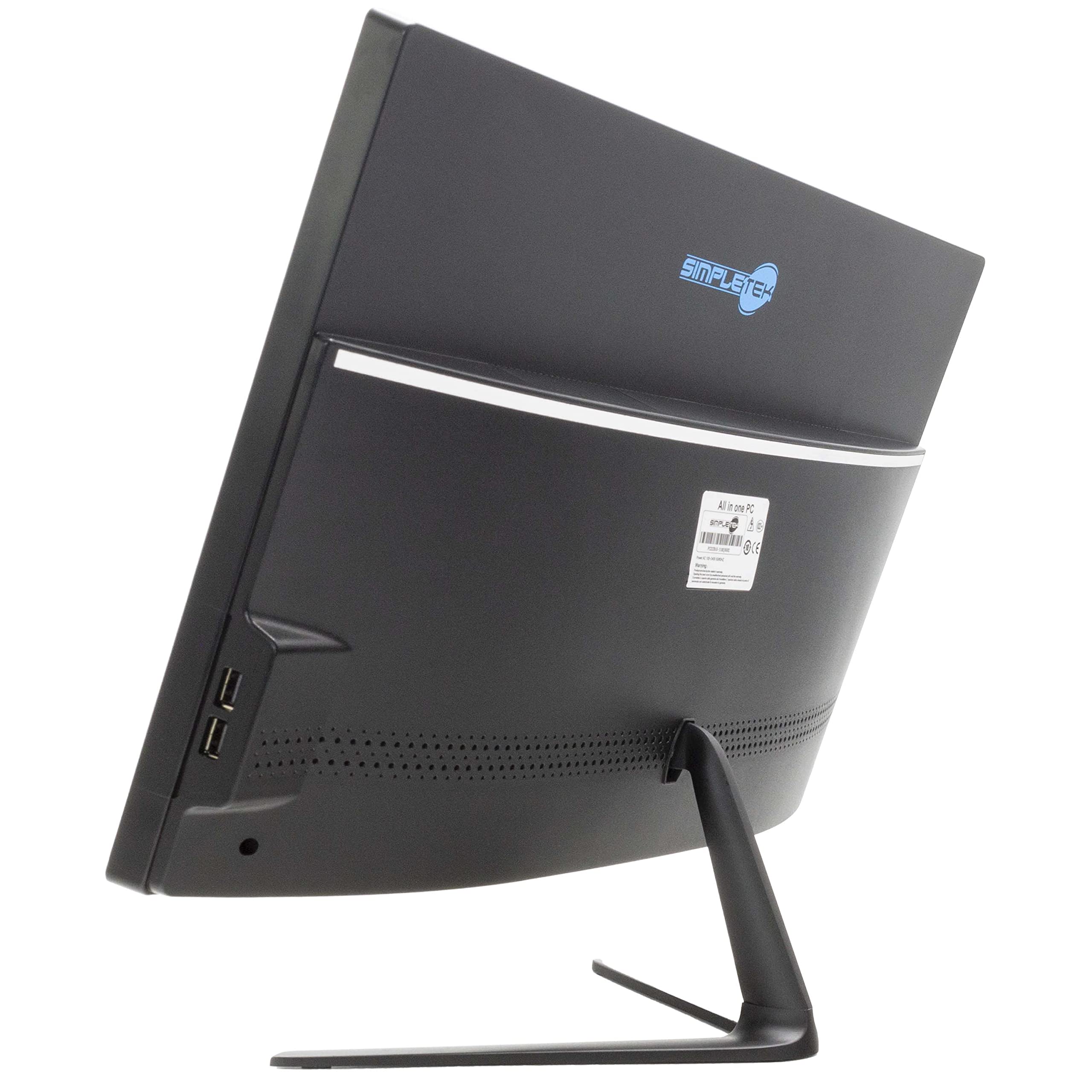 SIMPLETEK PC All in One Core i5 Fino 3.10GHz 8GB SSD 480GB | 22" Full HD Windows 10 Pro | Webcam integrata VGA HDMI WiFi5 Computer Aio Fisso Casa Lavoro