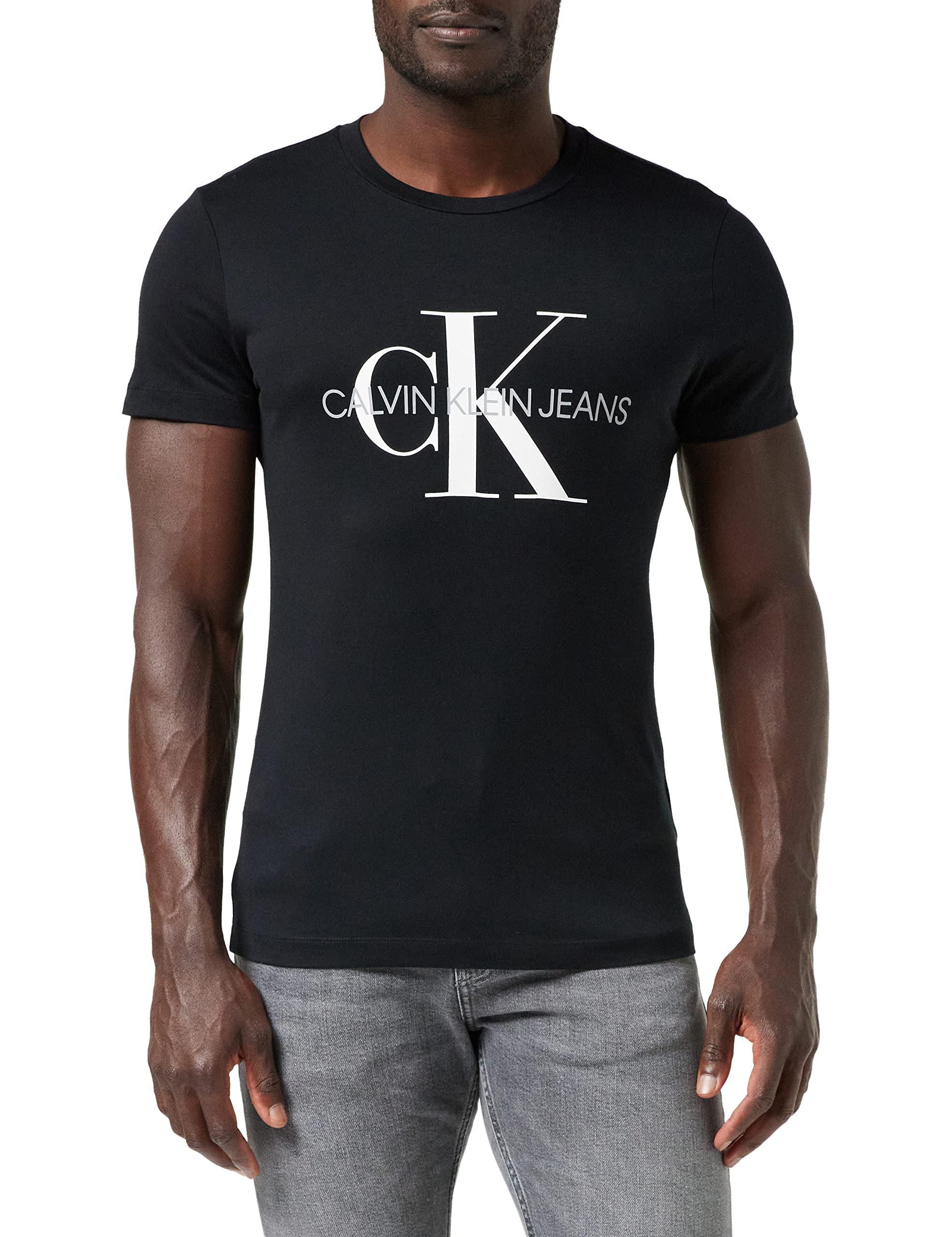 Calvin Klein Jeans Men's Iconic Monogram Ss Slim T-Shirt (pack of 1)