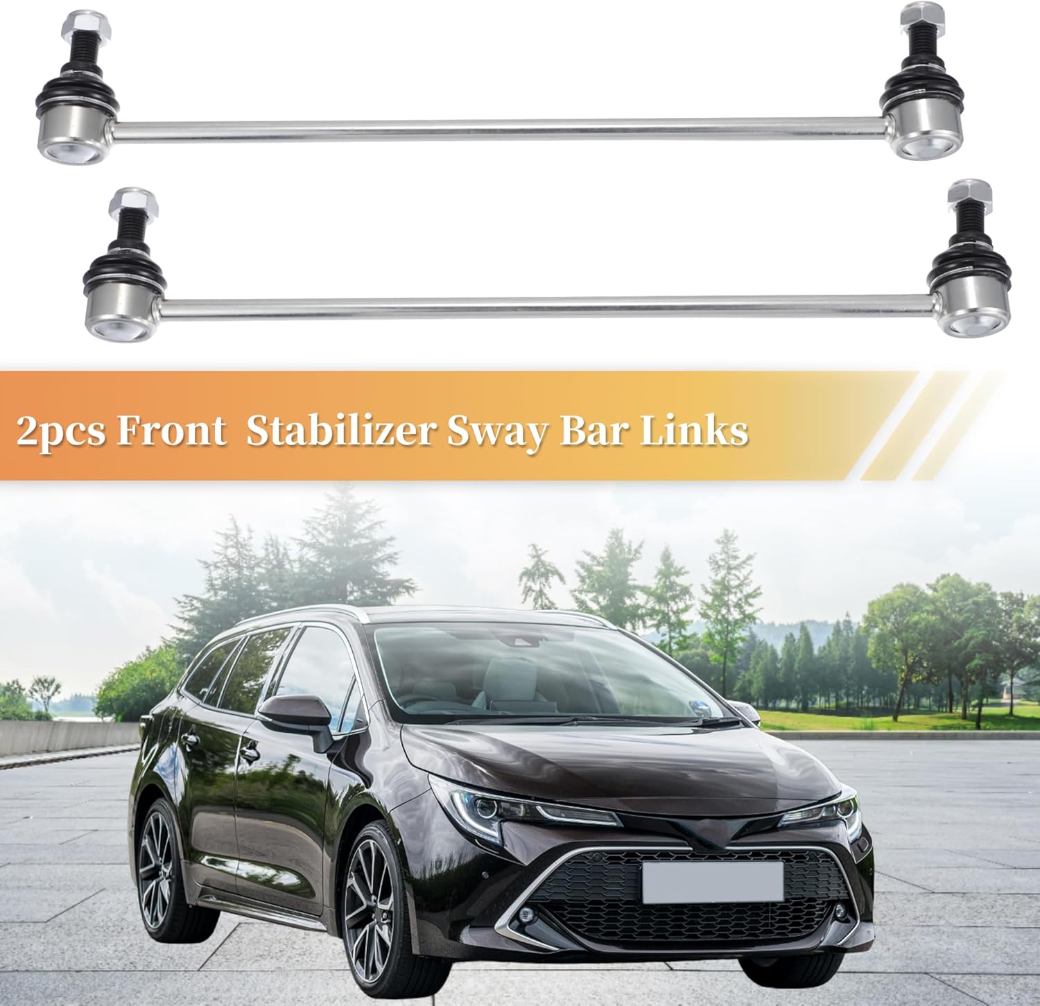 X AUTOHAUX 2pcs Front Sway Bar Links Stabilizer Link Kit for Scion XD 2008-2014 for Toyota Yaris 2006-2018 Suspension Kit No.K80879