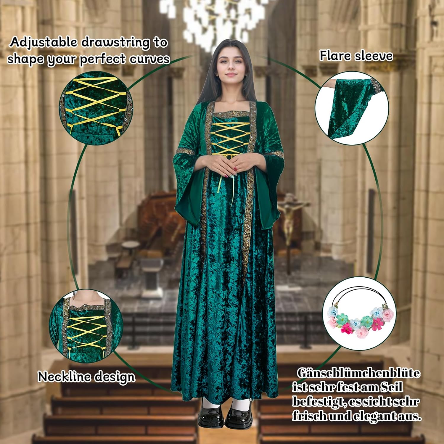 Groene Renaissance Koningin Juwelen