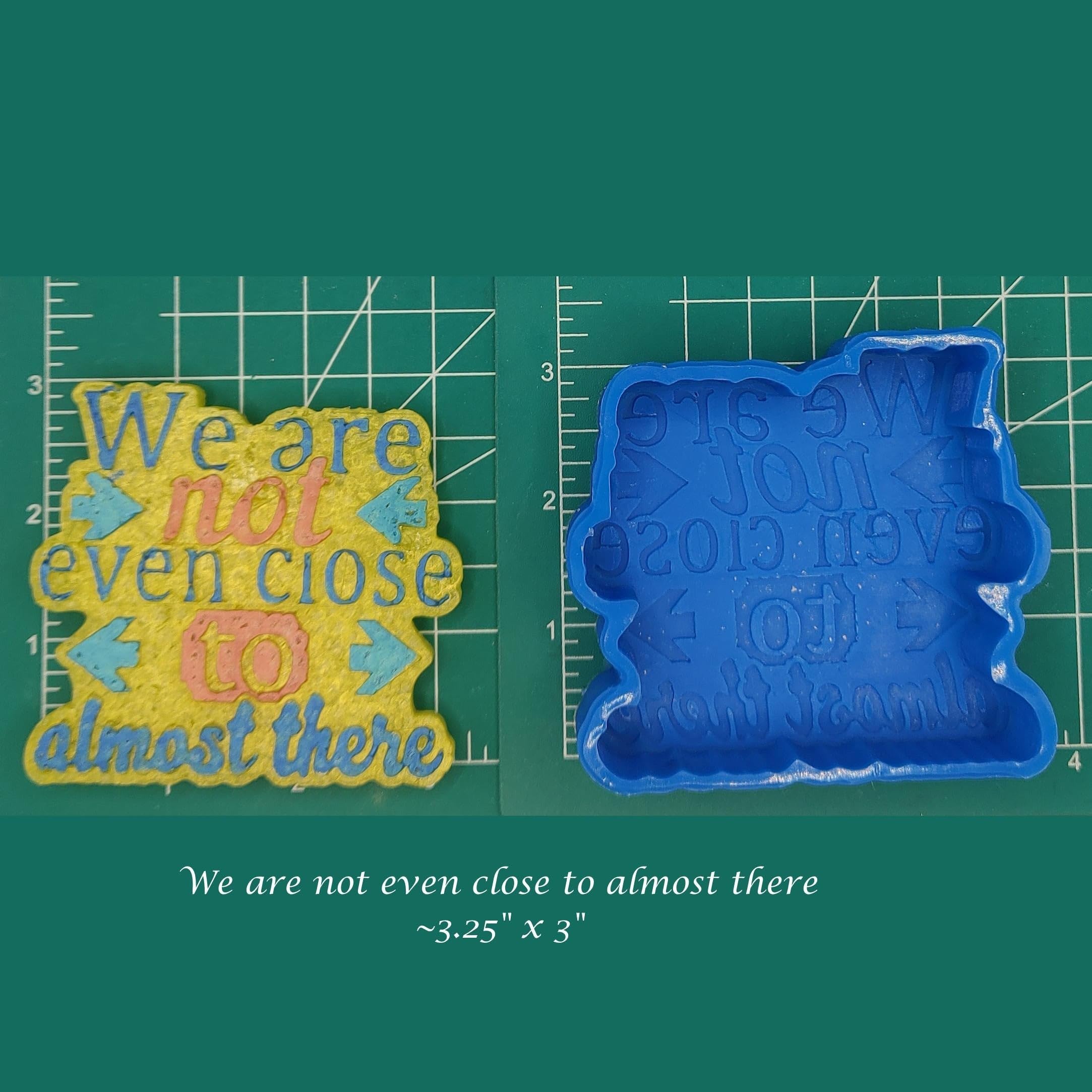 We are not Even Close to Almost There - Silicone Freshie Mold -