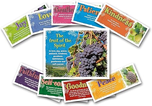 NORTH STAR TEACHER RESOURCE Juego de tablones de anuncios Fruit of The Spirit