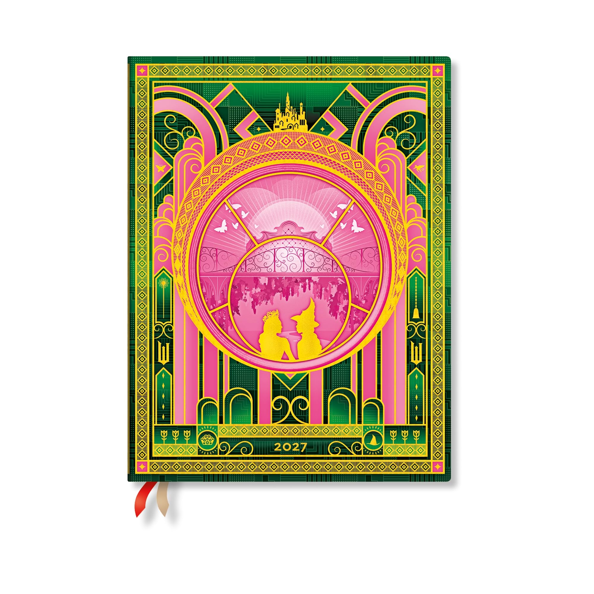 2027 The Magic of Wicked (Wicked Collection) Ultra 12-Month Hardcover Dayplanner (Elastic Band Closure) Verso