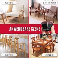 OCONDA 24 db Négyzetes Széklábvédő Sapka Filcbetéttel - Fekete Szilikon Padlóvédő 20-26 mm Átmérőjű Bútorlábakhoz, Zajtompító Csúszásgátló B 6