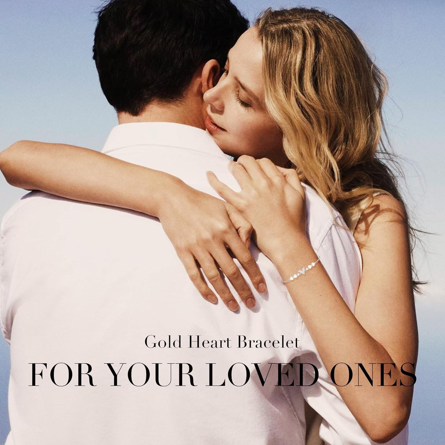 Dainty Adjustable 14k Gold/Silver Plated Heart Chain Bracelets for Women - Image 7