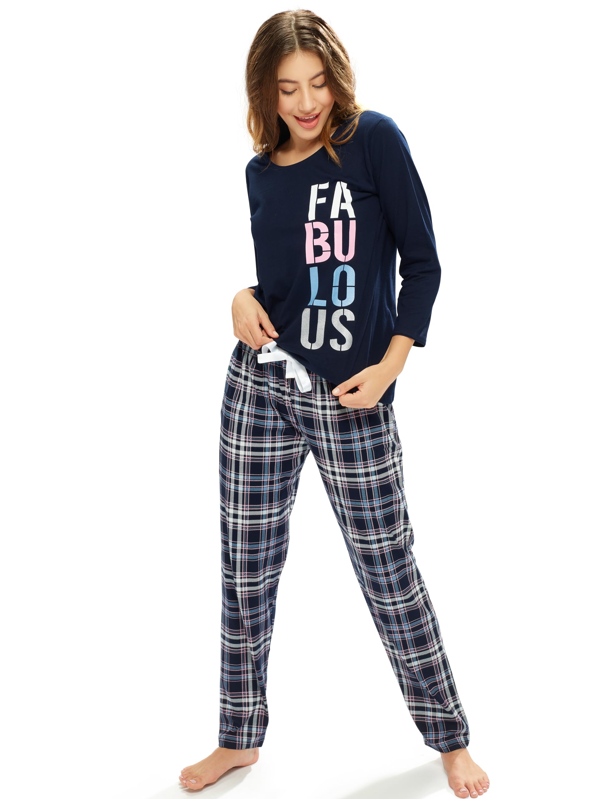 lotik Women's Cotton Fabulous Chax Printed Top & Payjama Full Sleeve Night Suit Set-picture-36