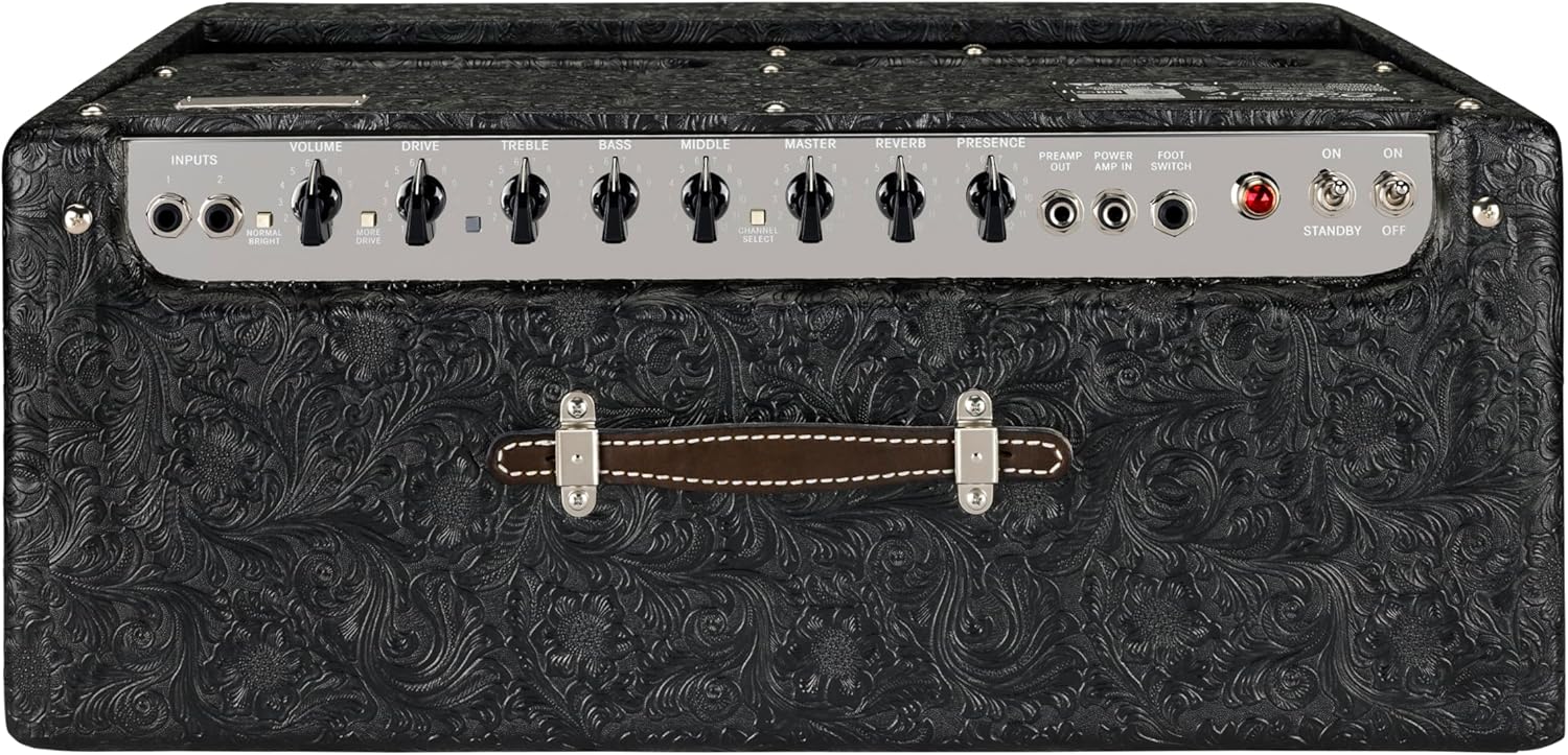 Fender Hot Rod Deluxe 30th Anniversary 40-Watt 1x12-Inch Guitar Combo Amplifier, Black Western Vinyl